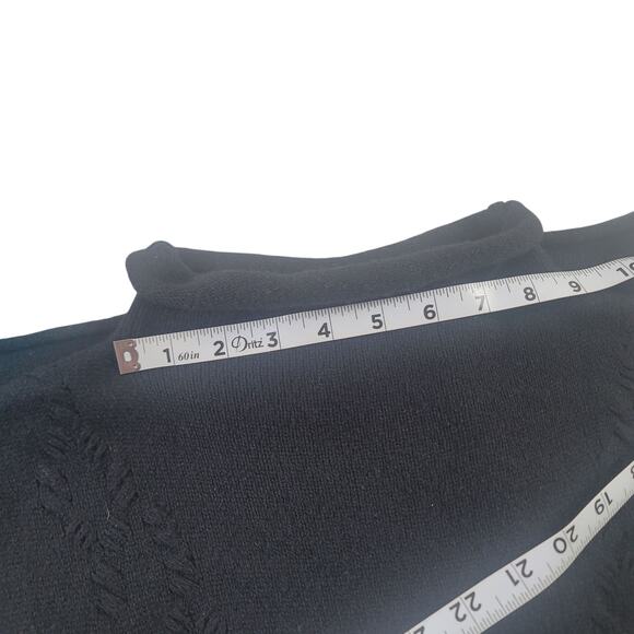 WHIM Cashmere Blend Black Knit Dress Women's SZ M - Picture 9 of 13